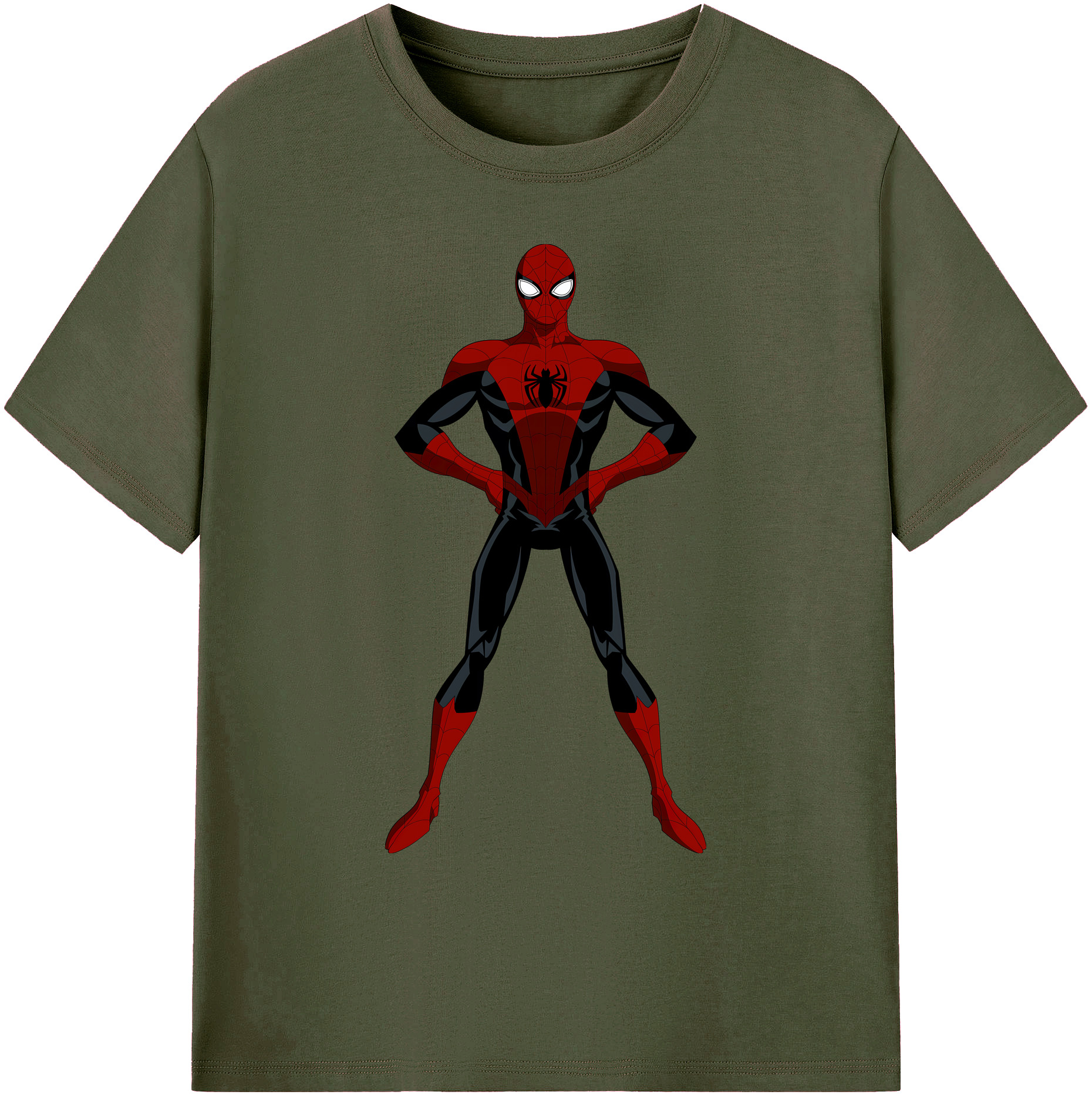 （画像用） Spider Man スパイダーマン 綿100％ メンズ半袖Tシャツ｜肌触りやわらか＆通気性